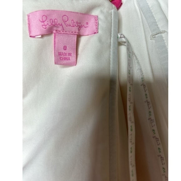 Lilly Pulitzer Briddie Strapless daisy silk dress size 0 - Picture 6 of 9